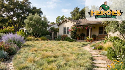 Landscaping contractor by Heroes Lawn Care in Northwest Austin Lawns
