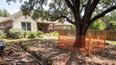 Paver patio installation by Heroes Lawn Care in Round Rock, TX