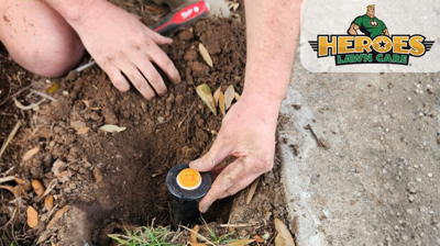 irrigation installation in Joneston, TX by Heroes Lawn Care