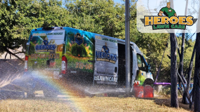 irrigation installation in Hudson Bend, TX by Heroes Lawn Care