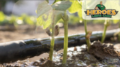 irrigation installation in Northwest of Downtown Austin, TX by Heroes Lawn Care