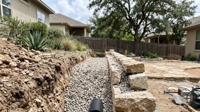 Hardscape construction by Heroes Lawn Care in Round Rock, TX