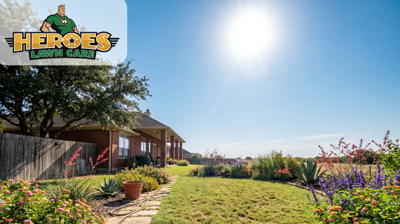 Landscaping by Heroes Lawn Care in Nothwest Austin