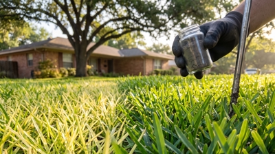 Fertilization service by Heroes Lawn Care of Bellaire in Braeswood, TX
