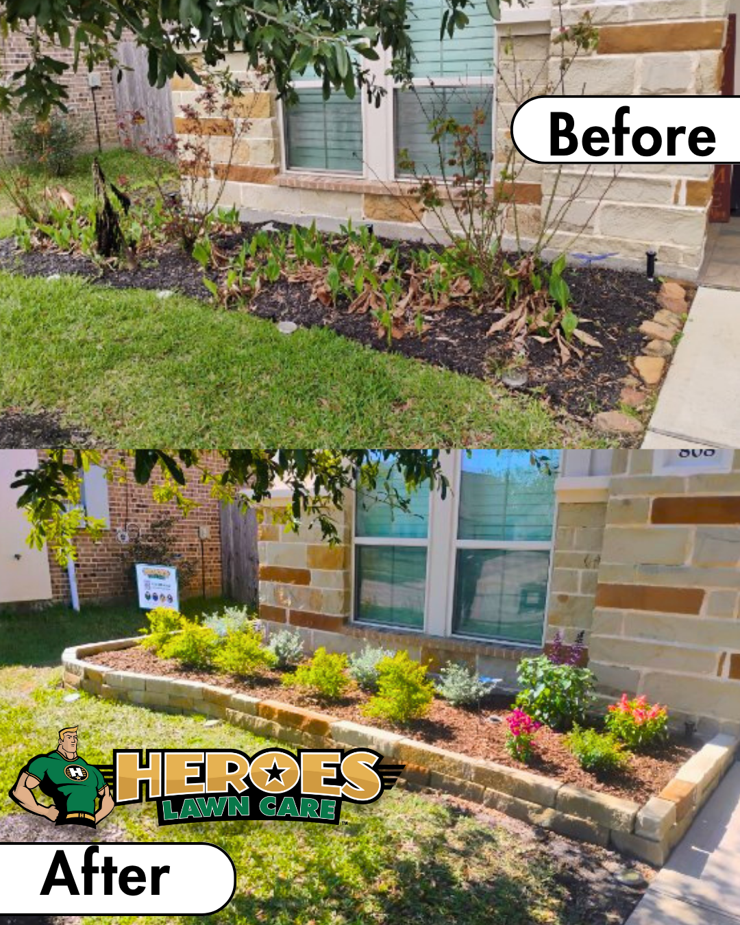 Front Yard Curb Appeal Refresh With a Flower Bed